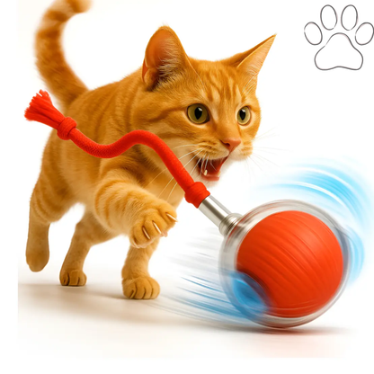 Interactive Self-Rolling Dog Ball - 2X1