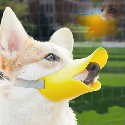 Soft Silicone Basket Muzzle for Dogs - Breathable Design for Banting, Drinking, and Safety