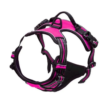 No-Pull Adjustable Dog Harness - Breathable Mesh & Reflective Safety Oxford Vest