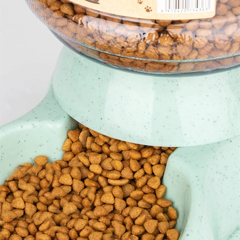 High-Capacity Gravity Pet Feeder - Self-Dispensing Food Storage for Large Dogs & Multi-Pet Homes