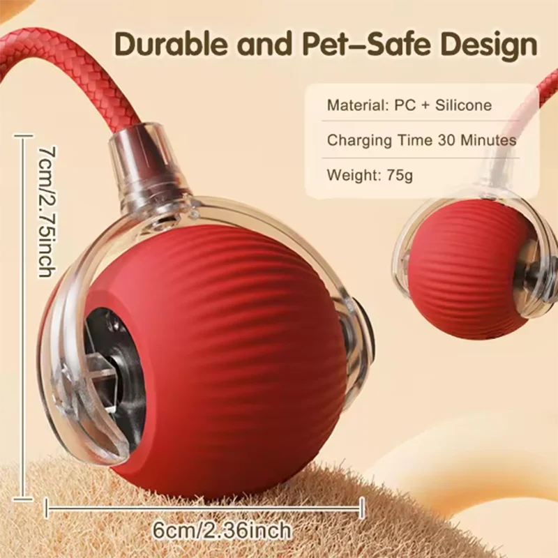 Interactive Self-Rolling Dog Ball - Automatic Obstacle Avoidance