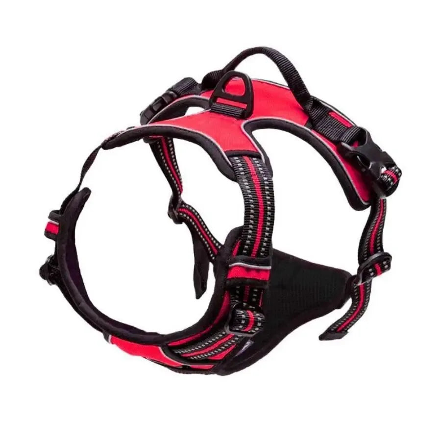No-Pull Adjustable Dog Harness - Breathable Mesh & Reflective Safety Oxford Vest