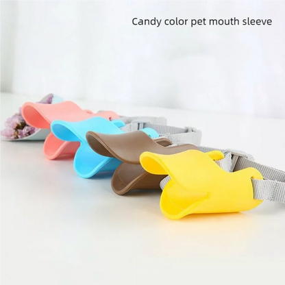 Soft Silicone Basket Muzzle for Dogs - Breathable Design for Banting, Drinking, and Safety