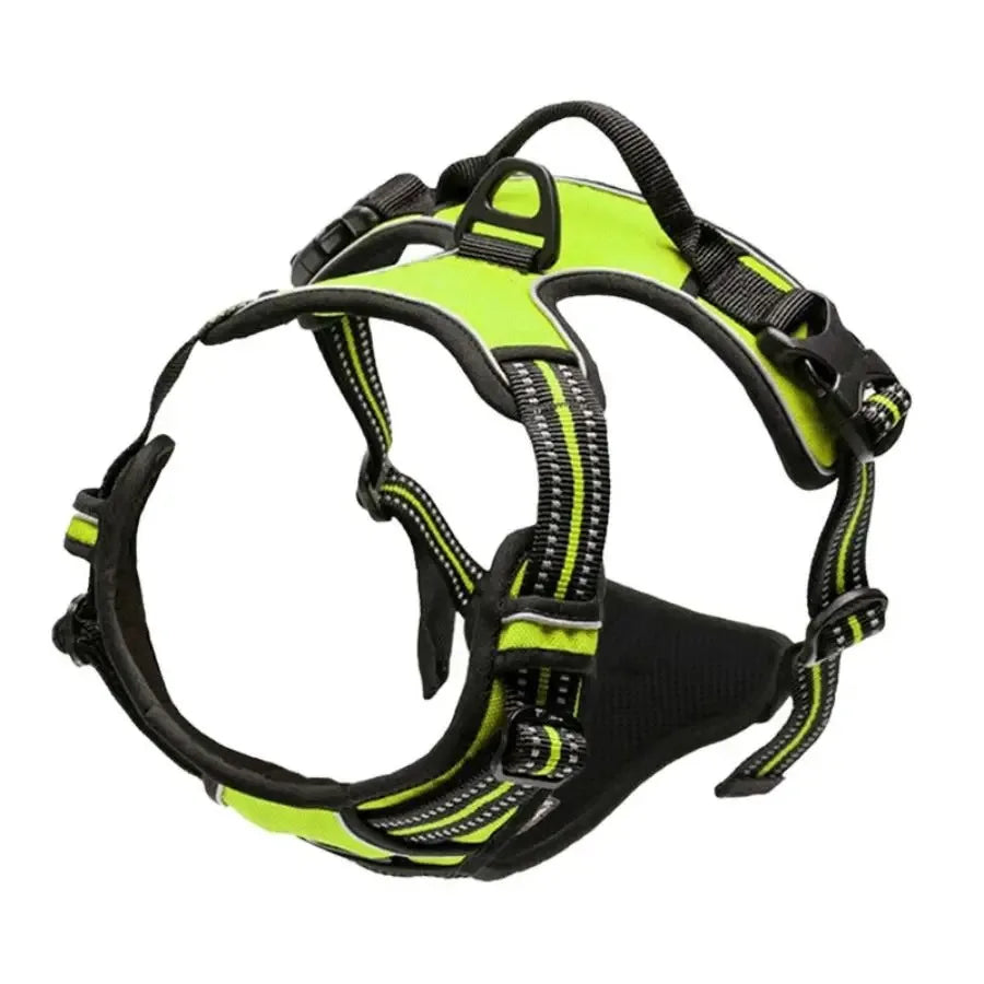 No-Pull Adjustable Dog Harness - Breathable Mesh & Reflective Safety Oxford Vest