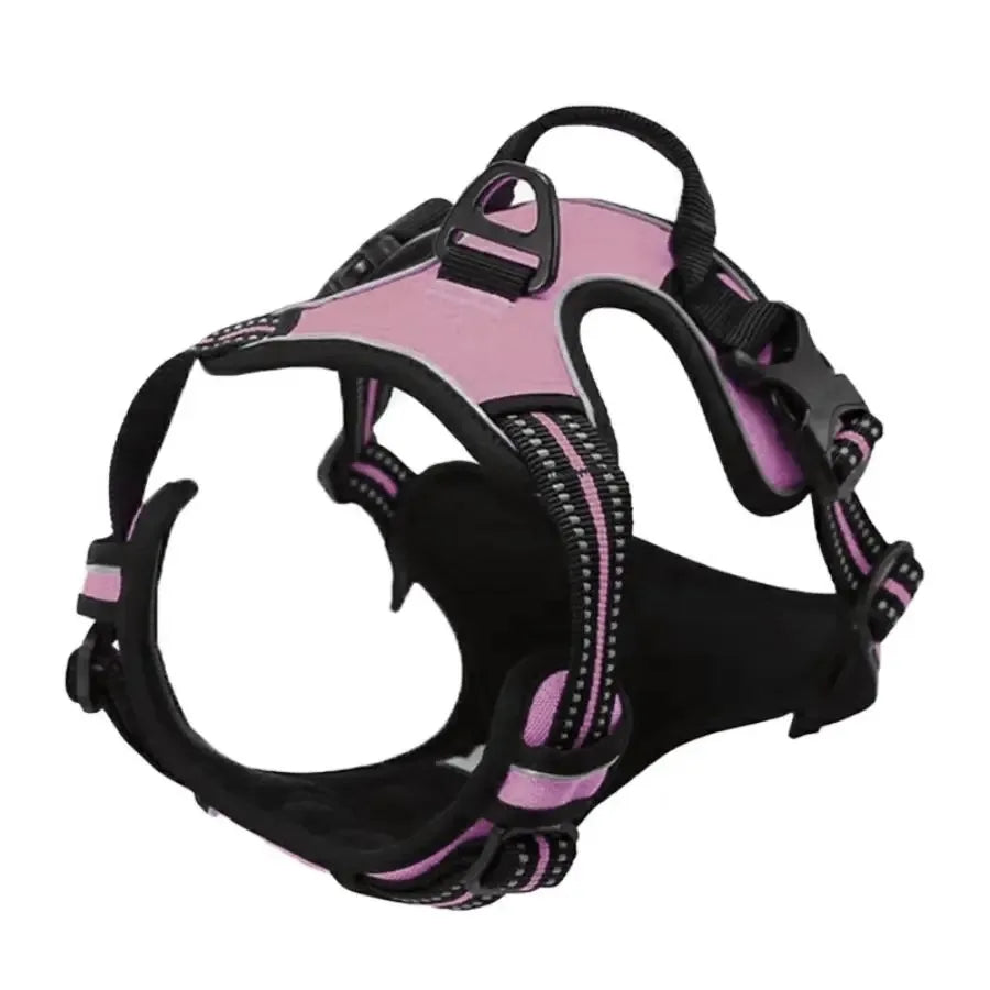 No-Pull Adjustable Dog Harness - Breathable Mesh & Reflective Safety Oxford Vest