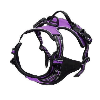 No-Pull Adjustable Dog Harness - Breathable Mesh & Reflective Safety Oxford Vest