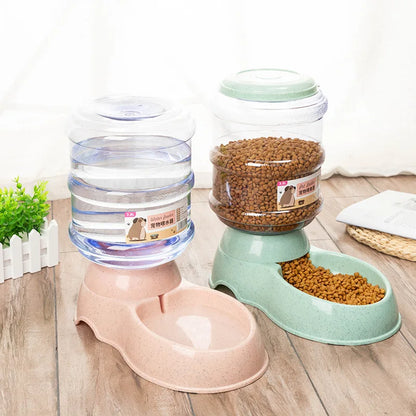 High-Capacity Gravity Pet Feeder - Self-Dispensing Food Storage for Large Dogs & Multi-Pet Homes