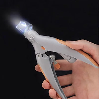 Professional Pet Nail Clipper with LED Light - Precision Safety Trimmer to Prevent Over-Cutting