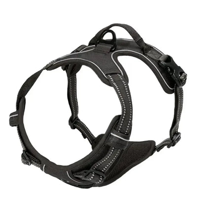 No-Pull Adjustable Dog Harness - Breathable Mesh & Reflective Safety Oxford Vest